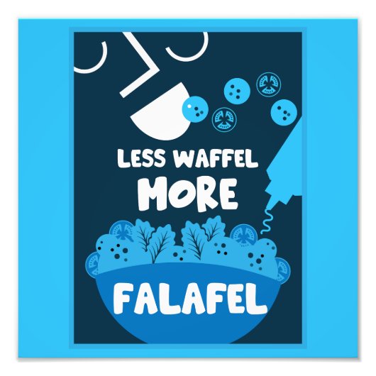 ファラフェル中東産通り食品 フォトプリント            (正面)