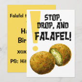 ファラフェル時間は常に！فلافل اكل عربي 招待状 (正面/裏面)