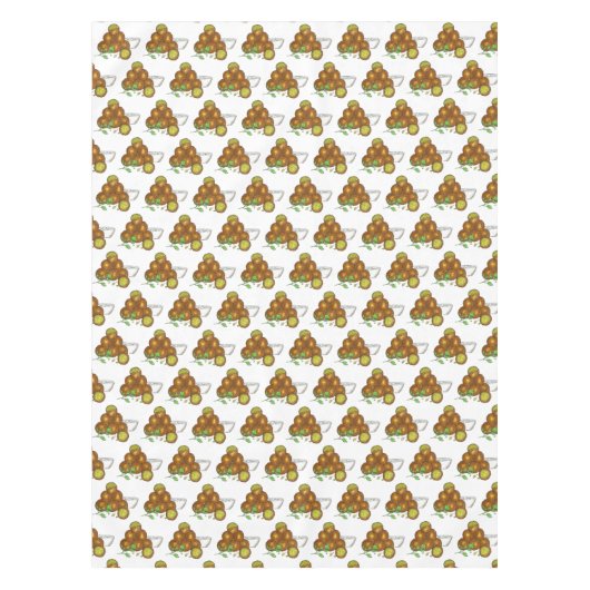 ファラフェ地中海のルベジタリアンフードチキンピース テーブルクロス (正面)