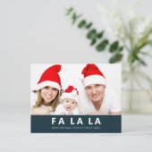 ファラブルークリスマスモダン写真 シーズンポストカード (スタンド正面)