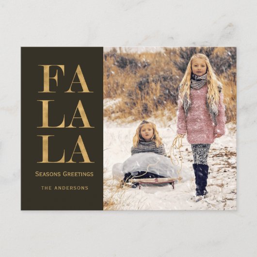 ファラホリデー素朴フォトポストカード シーズンポストカード (正面)