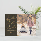 ファラホリデー素朴4フォトコラージフラットカード シーズンカード (スタンド正面)