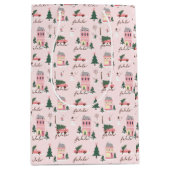 ファラホームフォーザホリデーズタウン&ピンクレトロバン ミディアムペーパーバッグ (正面)