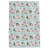 ファラホームフォーザホリデーズタウン&ピンクレトロバン ミディアムペーパーバッグ (正面)