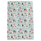 ファラホームフォーザホリデーズタウン&ピンクレトロバン ミディアムペーパーバッグ (裏面)