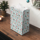 ファラホームフォーザホリデーズタウン&ピンクレトロバン ミディアムペーパーバッグ