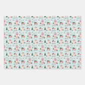 ファラホームフォーザホリデータウン&ピンクレトロバン ラッピングペーパーシート (正面)