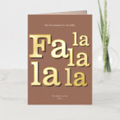 ファラモダンモカシンプル金ゴールド 箔シーズンカード (正面)