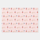 ファラモダンラクリスマスナツクラッカーキャラクター ラッピングペーパーシート (正面)