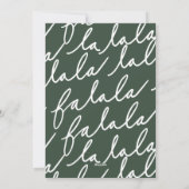 ファララおもしろいかわいいウッドランドウィンターマウススノーエンジェル シーズンカード (裏面)