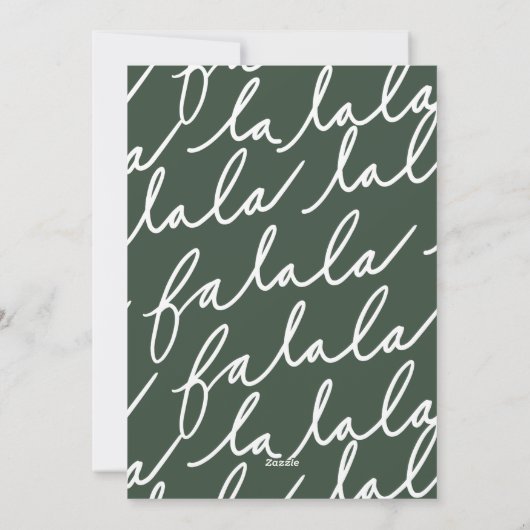 ファララおもしろいかわいいウッドランドウィンターマウススノーエンジェル シーズンカード (裏面)