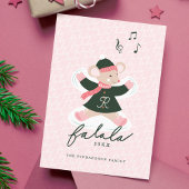 ファララおもしろいかわいいウッドランドウィンターマウススノーエンジェル シーズンカード