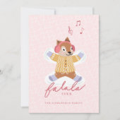 ファララおもしろいかわいいウッドランドリス雪の天使 シーズンカード (正面)