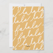 ファララおもしろいかわいいウッドランドリス雪の天使 シーズンカード (裏面)