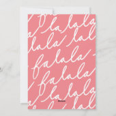 ファララおもしろいキュートウッドランドレッドキツネスノーエンジェル シーズンカード (裏面)