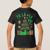 ファララおもしろいデジタルアートデザイン Tシャツ (裏面)