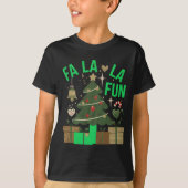 ファララおもしろいデジタルアートデザイン Tシャツ (正面)