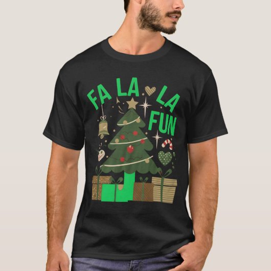 ファララおもしろいデジタルアートデザイン Tシャツ (正面)