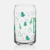 ファララのクリスマスツリー ガラス缶 (正面)