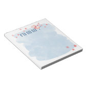 ファララウィンターピギーメモ帳 ノートパッド (アングル)