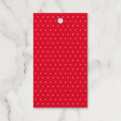 ファララカワイメリークリスマスパーソナライズされたの休日 ギフトタグ (裏面)