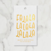 ファララカワイメリークリスマスパーソナライズされたの休日 ギフトタグ (正面)