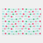 ファララガーランドクリスマスラッピング紙トリオ3 ラッピングペーパーシート (正面3)