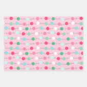 ファララガーランドクリスマスラッピング紙トリオ3 ラッピングペーパーシート (正面)