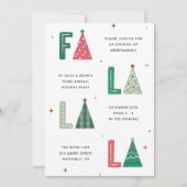 ファララクリスマスお洒落ホリデーパーティー 招待状 (正面)