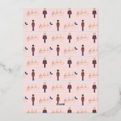 ファララクリスマスエレガントマウスキングバレエブラック 箔シーズンカード (裏面)