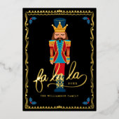 ファララクリスマスナエレガントツクラッカーバレエ 箔シーズンカード (正面)