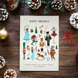 ファララクリスマスナツクラッカーバレエダンサー シーズンカード