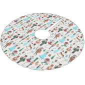 ファララクリスマスナツクラッカーバレエダンサー ブラッシュドポリエステルツリースカート (アングル)