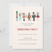 ファララクリスマスパーティーナツクラッカーバレエダンサー 招待状 (正面)