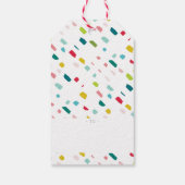 ファララクリスマスプレゼントおもしろいはっきりしたブライトカラフル ギフトタグ (裏面)