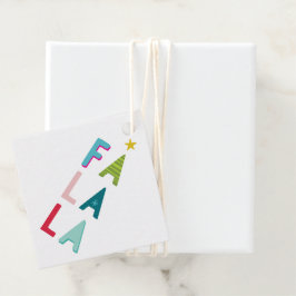 ファララクリスマスプレゼントおもしろいはっきりしたブライトカラフル フェイバータグ