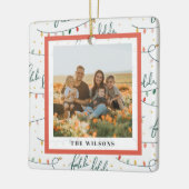 ファララクリスマスライトフォトホリデー セラミックオーナメント (左)