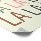 ファララクリスマスレトロボホツリーキャンディケイン ポスター (角)