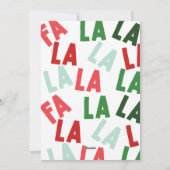 ファララクリスマス シーズンカード (裏面)