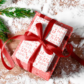 ファララサンタクロース親愛クリスマスパターン ラッピングペーパーシート