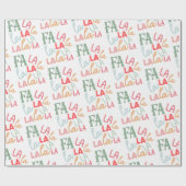 ファララスクリプトクリスマスカロカラフルルフェスティバル ラッピングペーパー (フラット)