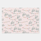 ファララスクリプトクリスマスホリデー ラッピングペーパーシート (正面2)