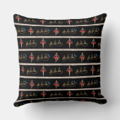 ファララストライプクリスマスくるみ割りバレリーナ クッション (裏面)