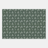 ファララスノーエンジェルウッドランドアニマルズおもしろい冬 ラッピングペーパーシート (正面2)