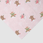 ファララスノーエンジェルウッドランドアニマルズおもしろい冬 薄葉紙 (詳細)