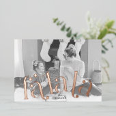 ファララタイポグラフィ2写真 箔シーズンカード (立ち正面)