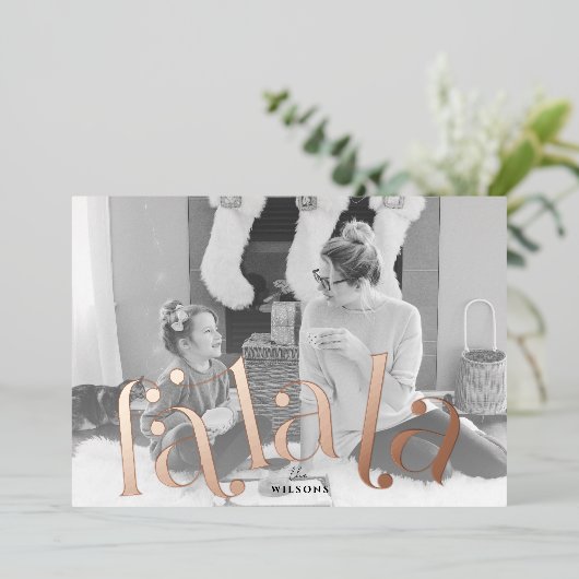 ファララタイポグラフィ2写真 箔シーズンカード (立ち正面)