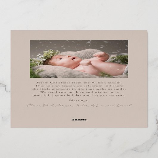 ファララタイポグラフィ2写真 箔シーズンカード (裏面)