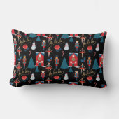 ファララピンクのナツクラッカークリスマスバレエのシーン ランバークッション (正面)