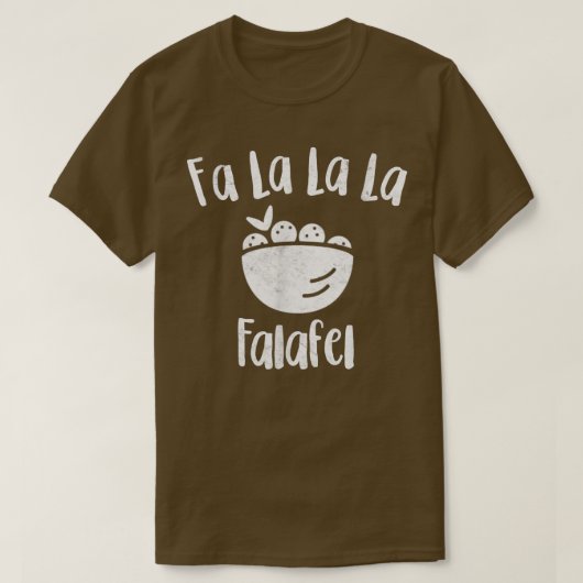 ファララファラフェル中東食アラブベジタリ Tシャツ (デザイン正面)